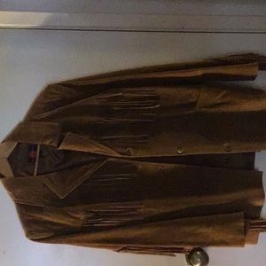 Suede fringed jacket